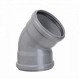 ERA  EN1401 EN1329  PVC Drainage Fittings 45 degree elbow with two  rubber rings